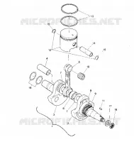 ALBERO MOTORE AND PISTON ASSEMBLY (4914781478032A)