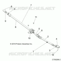 DRIVE TRAIN, FRONT PROP ALBERO