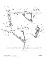 SUSPENSION, CONTROL ARMS, SHOCK MNTG, AND SPINDLE