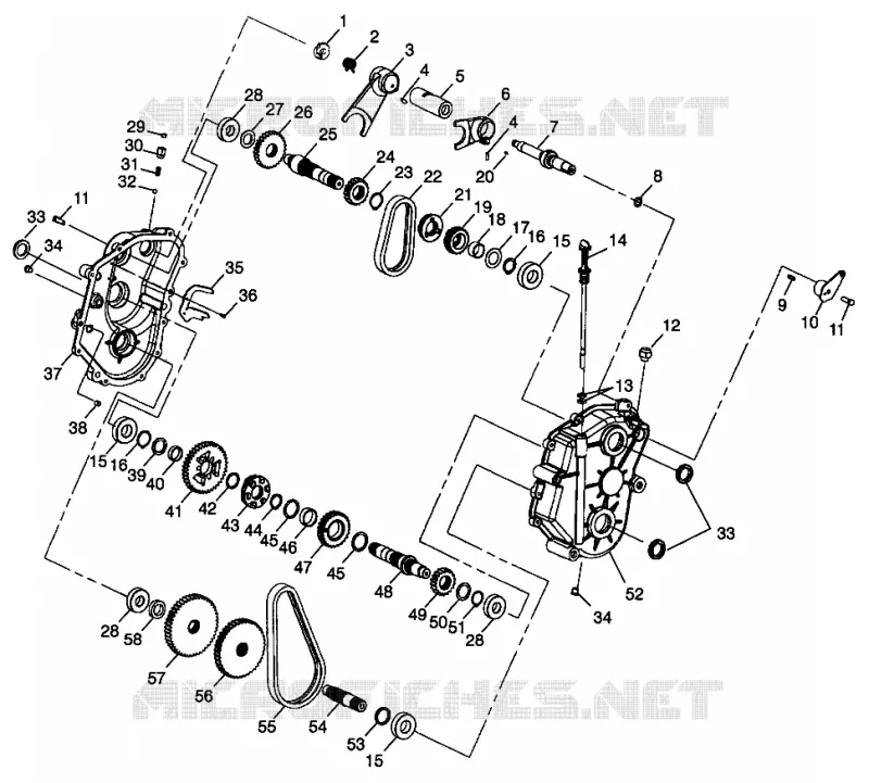 SCATOLA DEGLI INGRANAGGI WIDETRAK LX 0982065 and EUROPEAN WIDETRAK LX E982065 (4943884388B011)