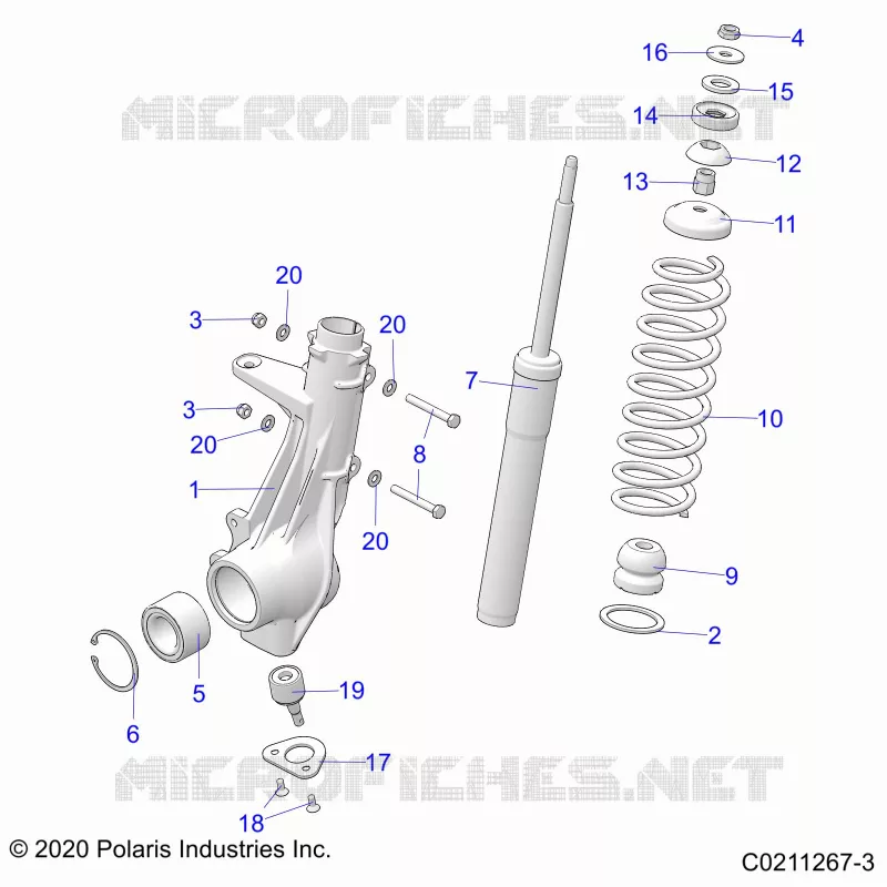 SUSPENSION, ANTERIORE MONTANTE