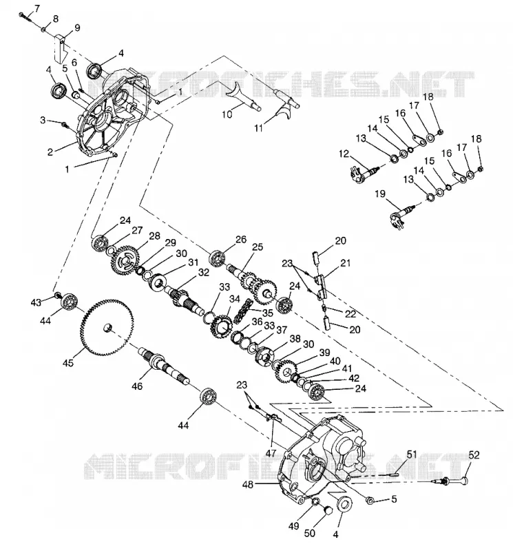 SCATOLA DEGLI INGRANAGGI Sportsman 400L W97AC38C (4939673967C011)