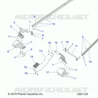 CHASSIS, PROTEZIONE FRIZIONE, FOOTRESTS, TUNNEL GRIPS