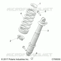 SUSPENSION, REAR SHOCK MONTAGGIO