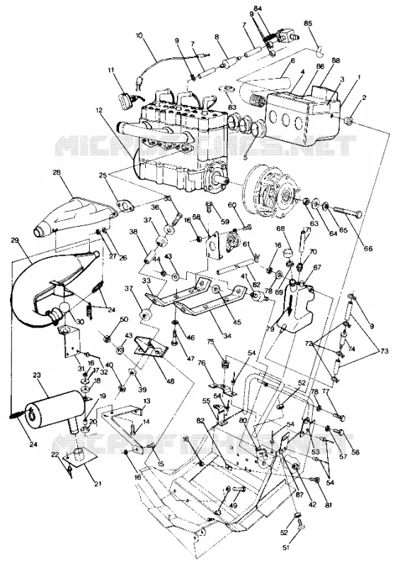 MONTAGGIO DEL MOTORE 600 (4912701270021A)