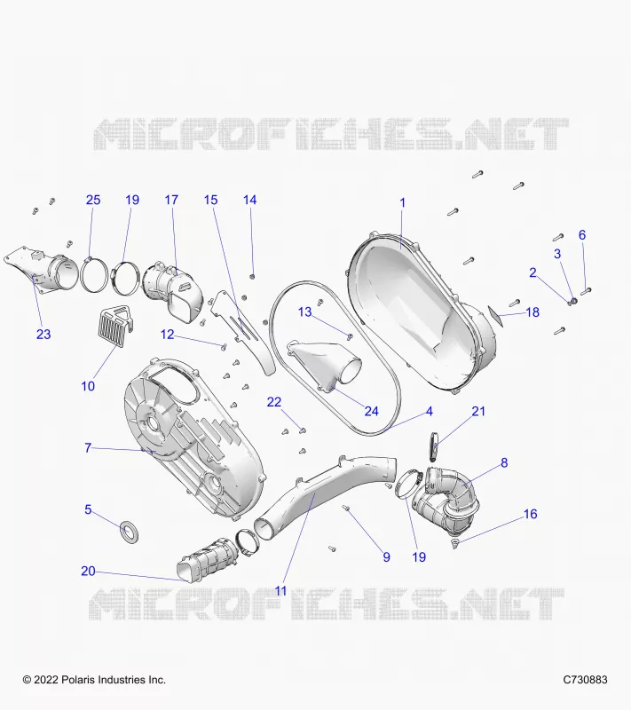TRASMISSIONE, CLUTCH COVER AND DUCTING