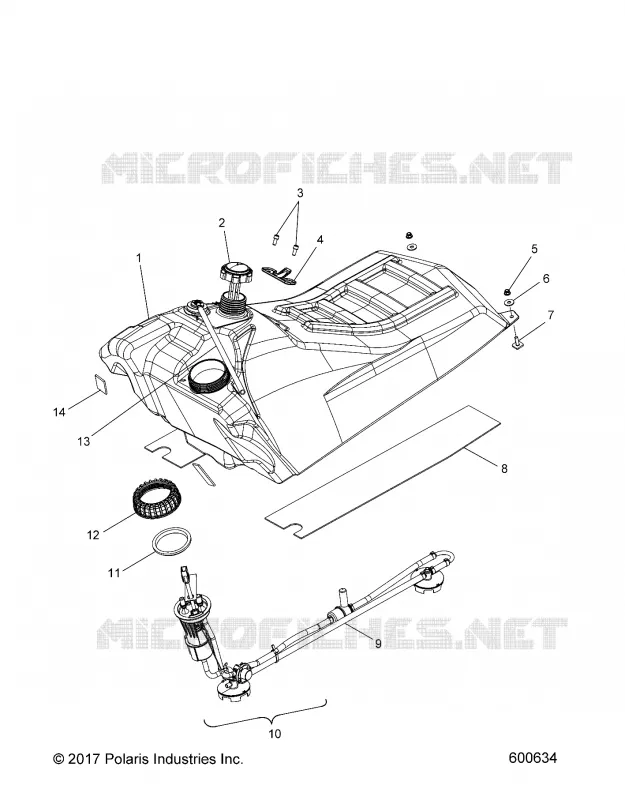SISTEMA DI ALIMENTAZIONE CARBURANTE, FUEL TANK ASM.