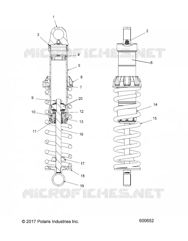 SUSPENSION, SHOCK ANTERIORE