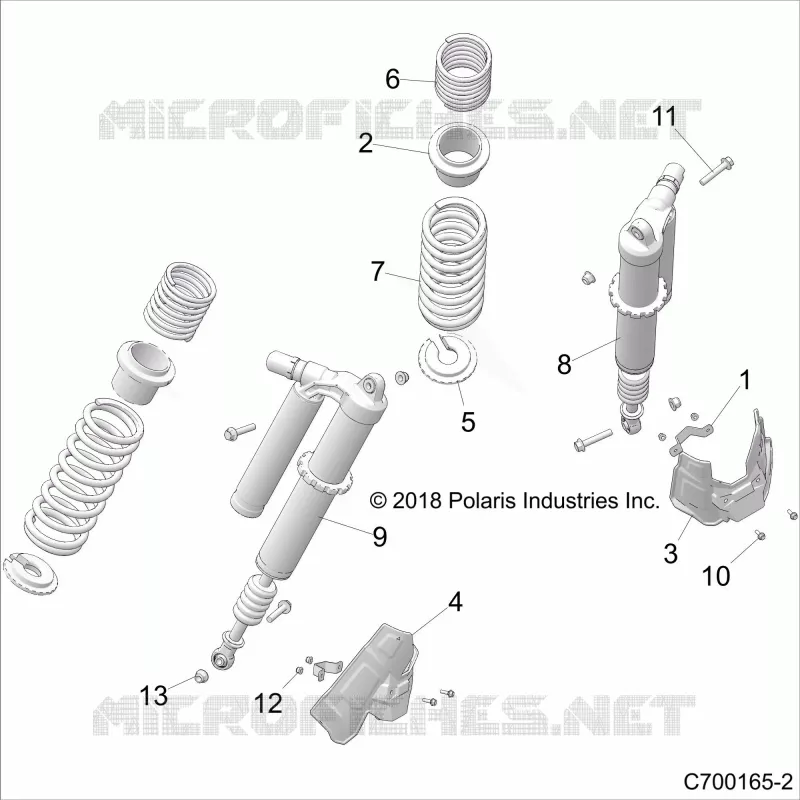 SUSPENSION, REAR SHOCK MONTAGGIO