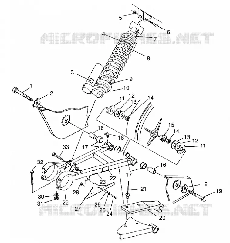 SWING ARM   SHOCK SCRAMBLER W967840 (4935823582B014)
