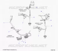 ELETTRICO, WIRE HARNESS, HOOD, ELECTRIC START
