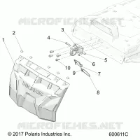 BODY, SNOW FLAP AND HITCH