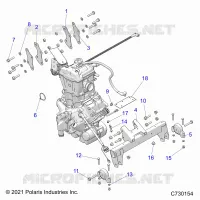 ENGINE, ENGINE AND TRASMISSIONE MOUNTING
