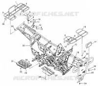 PARAURTI / PORTAPACCHI MOUNTING MAGNUM 4X4 W97AC42A, SWEDISH MAGNUM 4X4 S97AC42E AND N (4940834083A007)