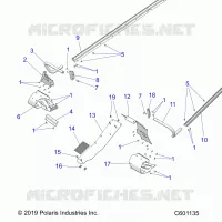 CHASSIS, PROTEZIONE FRIZIONE, FOOTRESTS, TUNNEL GRIPS