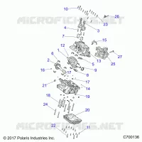 ENGINE, CRANKCASE AND ALBERO MOTORE