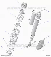 SUSPENSION, REAR SHOCK MONTAGGIO