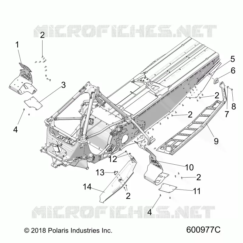 CHASSIS, PROTEZIONE FRIZIONE/FOOTRESTS/RUNNING BOARDS