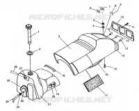 SEDILE   SERBATOIO DI GAS 600 XCR 0961676 and EUROPEAN 600 XCR E961676 (4932123212A006)