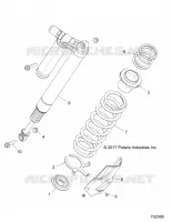 SUSPENSION, AMMORTIZZATORE POSTERIORE MOUNTING