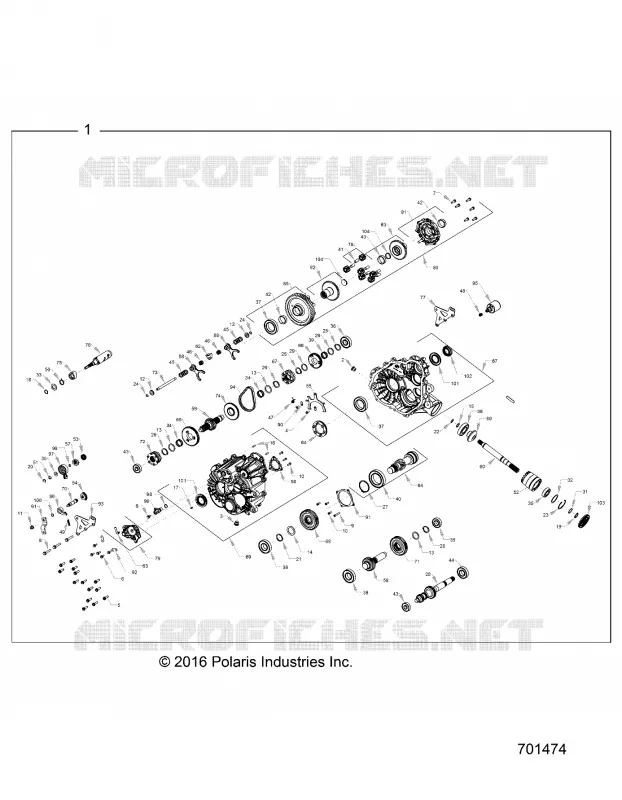 DRIVE TRAIN, PRINCIPALE SCATOLA INGRANAGGI INTERNALS