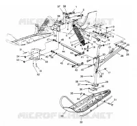SOSPENSIONI ANTERIORI and SCIARE 500 CARB 0962764 (4931873187A013)