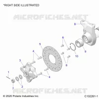 SOSPENSIONI ANTERIORI HUB, CARRIER, AND BRAKE DISC