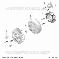 ENGINE, STATOR AND FLYRUOTA