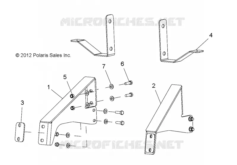 TELAIO, OPZIONI, BUMPER, BRACKET, REAR
