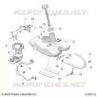 SISTEMA DI ALIMENTAZIONE CARBURANTE, FUEL TANK ASM.