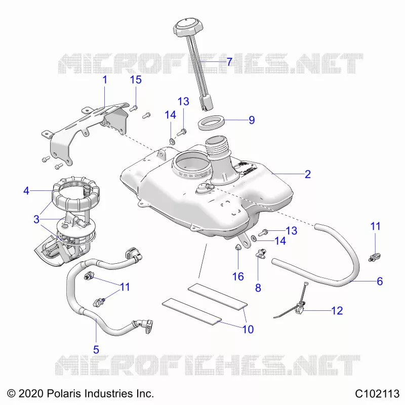 SISTEMA DI ALIMENTAZIONE CARBURANTE, FUEL TANK ASM.