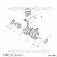 ENGINE, PISTON AND ALBERO MOTORE