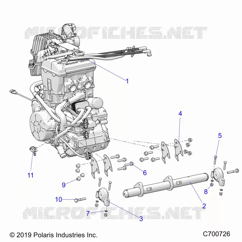MOTORE, MOUNTING & LONG BLOCK