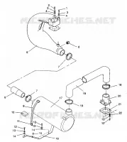 IMPIANTO DI SCARICO SL 650 B944058 (4926992699014A)