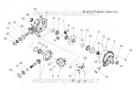 TRASMISSIONE, POSTERIORE SCATOLA DEGLI INGRANAGGI