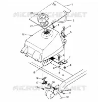 MONTAGGIO SERBATOIO CARBURANTE Sportsman 4x4 W948040 (4926842684A011)