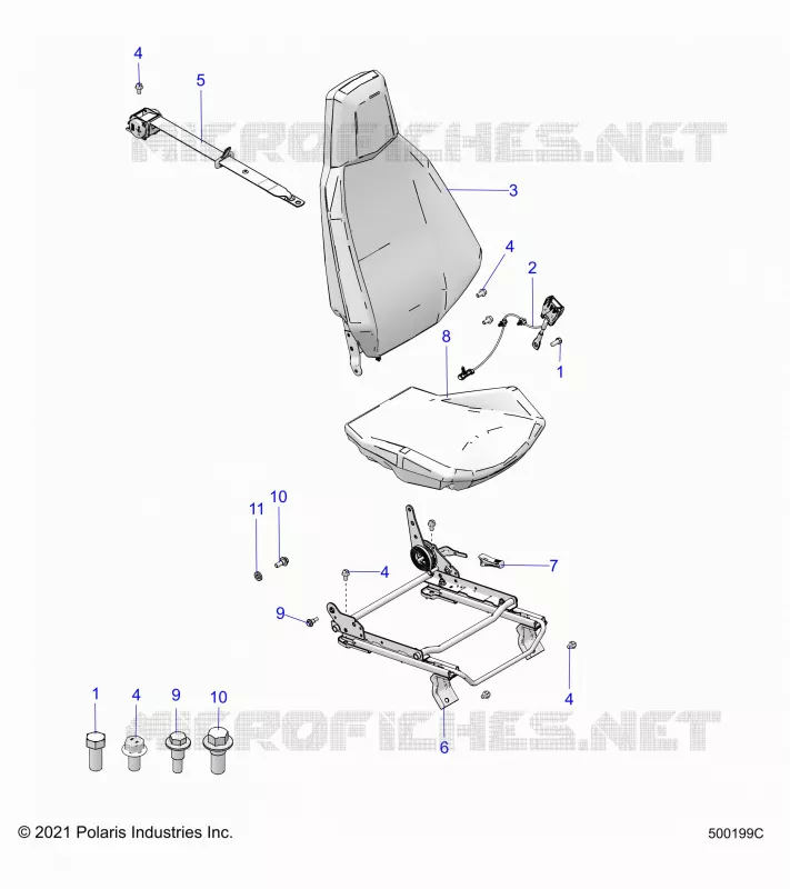 SEDE (DRIVER) AND SEAT BELT MOUNTING