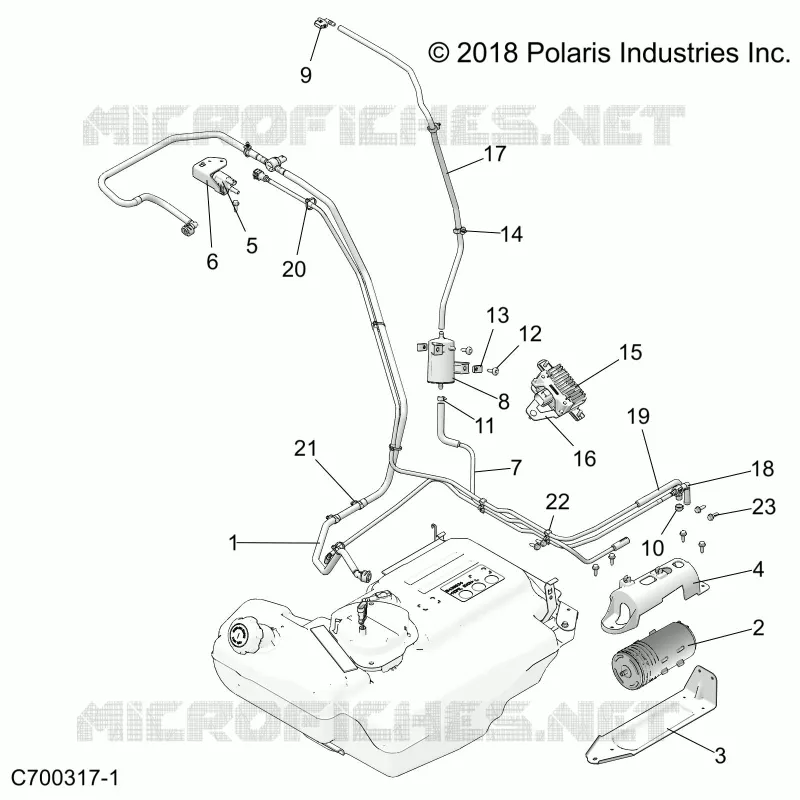 BODY, CARBURANTE LINES, EVAP