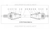 DRIVE TRAIN, TRANSMISSIONE ANTERIORE SHAFT
