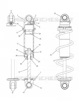 SUSPENSION, SHOCK ANTERIORE TRACK
