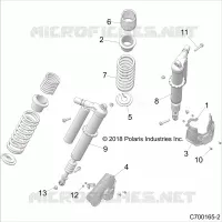 SUSPENSION, REAR SHOCK MONTAGGIO