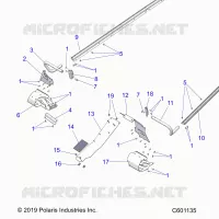 CHASSIS, PROTEZIONE FRIZIONE, FOOTRESTS, TUNNEL GRIPS