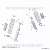 SOSPENSIONE POSTERIORE SHOCKS AND MOUNTING