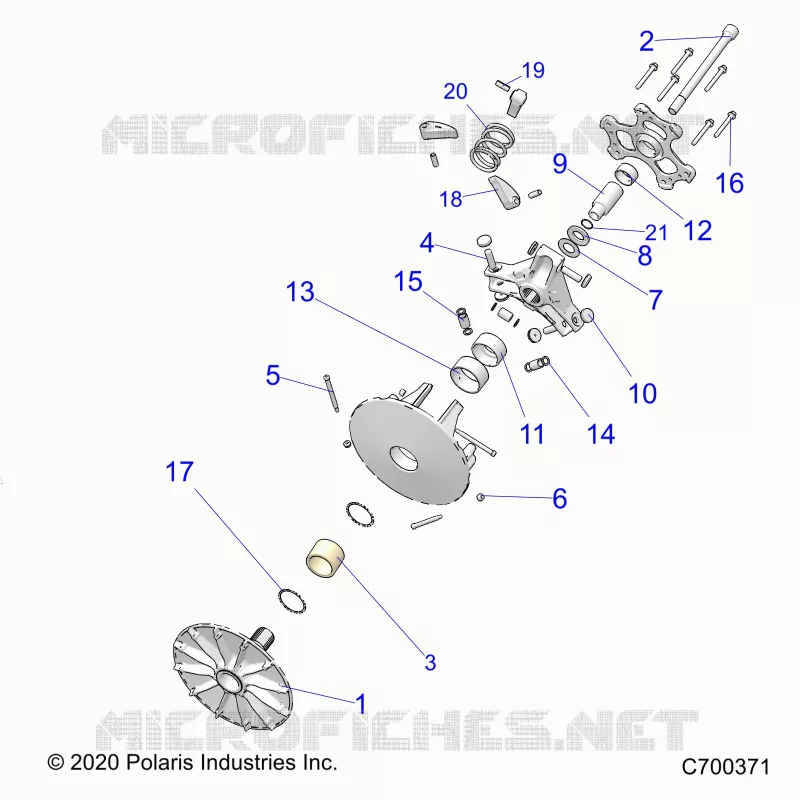 TRASMISSIONE, PRIMARY CLUTCH