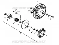 FRIZIONE DRIVEN ASSEMBLY Trail Blazer W957221 (4930363036B012)