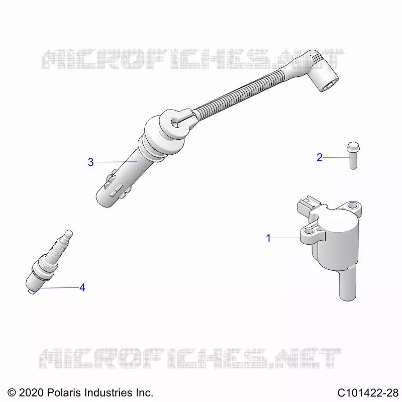 ELETTRICO, IGNITION COIL, WIRE AND SPARK PLUG