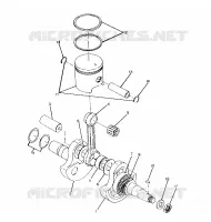ALBERO MOTORE AND PISTONEE ASSEMBLY 250 6X6 / W928727 (4922842284044A)