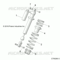 SUSPENSION, SHOCK ANTERIORE MOUNTING