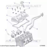 ENGINE, THROTTLE BODY AND VALVOLA COPERTURA