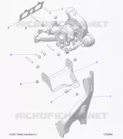 ENGINE, TURBO CHARGER MOUNTING